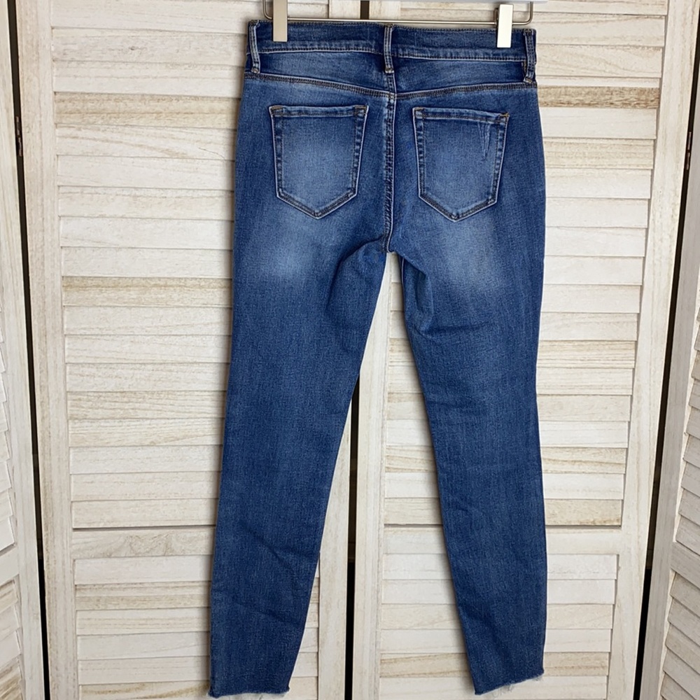 SOLD. Pacsun Super Stretch Ankle Jeggings Patched Knees Size 25 - Picture 7 of 10